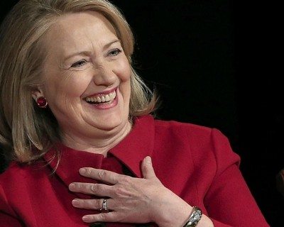 Elizabeth Banks' Whohaha-HIllary Clinton Laughing